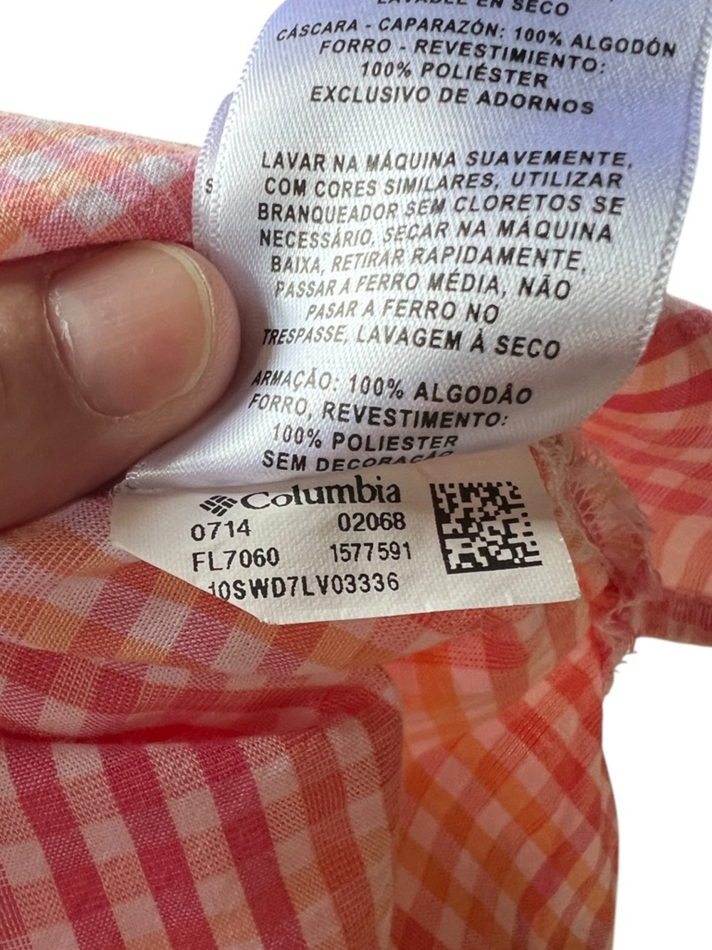 Columbia PFG Super Bonehead Shirt Womens Large Pink Plaid Fishing Button Up - Picture 8 of 8